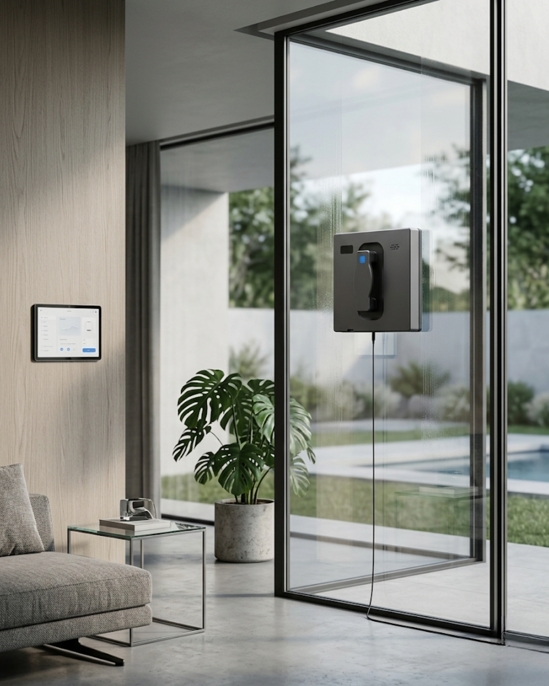 Robot Lave-Vitre Clariva Max - Double Spray, App & Vocal