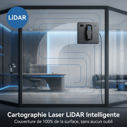 Robot Lave-Vitre Clariva Max - Double Spray, App & Vocal