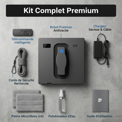 Robot Lave-Vitre Clariva Max - Double Spray, App & Vocal