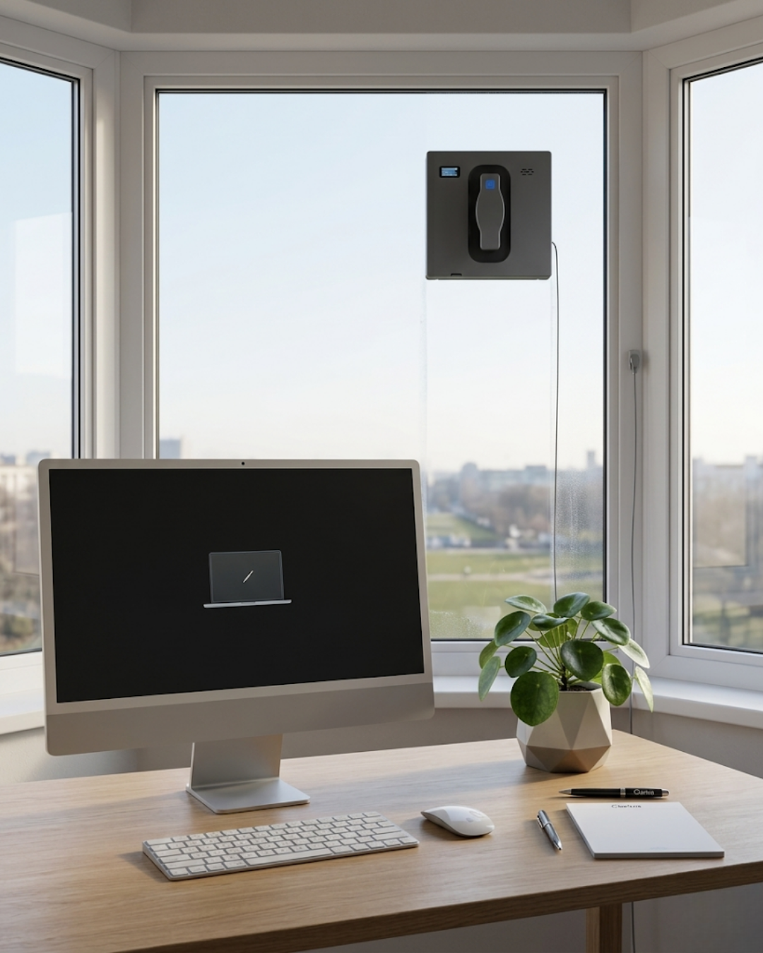 Robot Lave-Vitre Clariva Max - Double Spray, App & Vocal